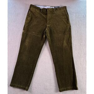 Polo Ralph Lauren Mens Corduroy Pants Brown Classic Fit 40x30 fits 40x38